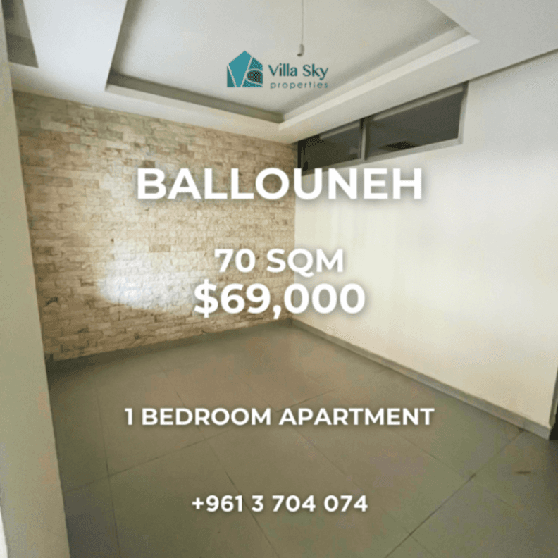 Affordable 1-Bedroom Apartment in Ballouneh - 1