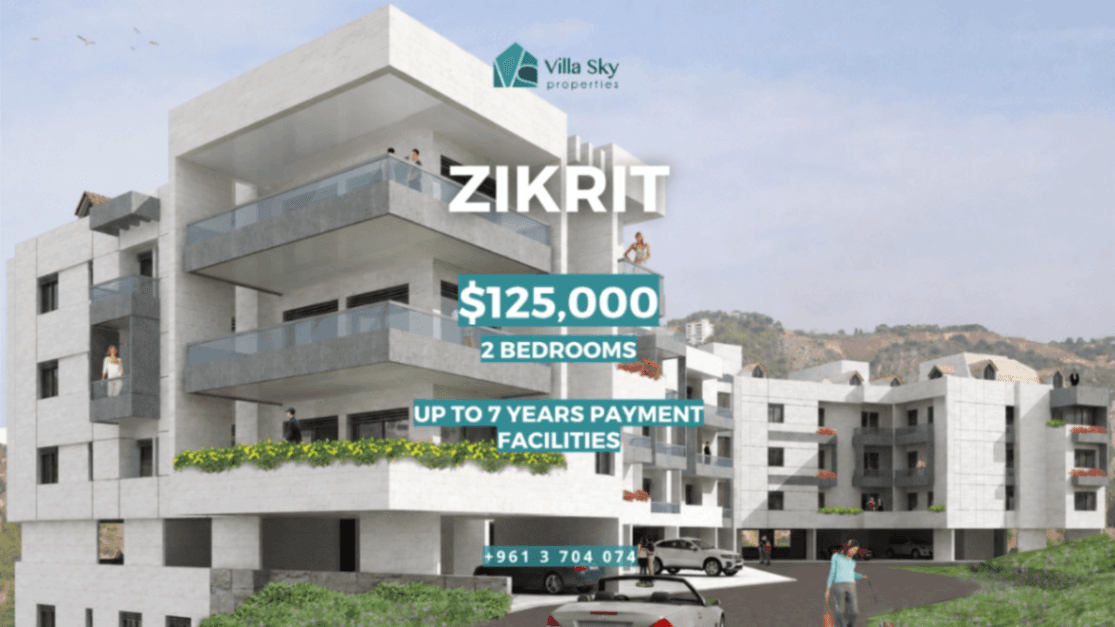 2-Bedroom Apartment for Sale in Zikrit | Flexible 7-Year Payment Plan